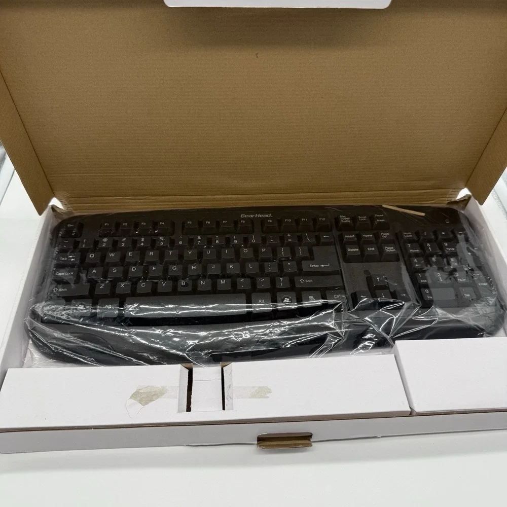 Gear Head KB5150W Wireless Keyboard & Optical Mouse Combo 2.4GHz USB Receiver‎